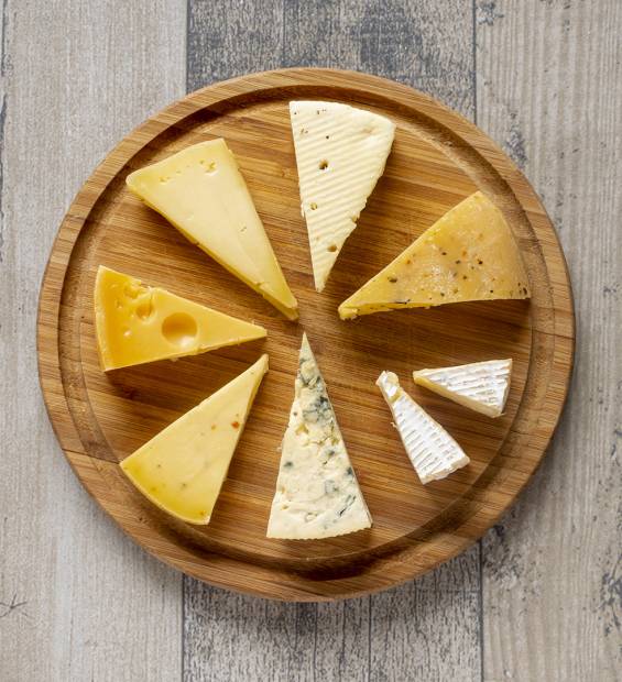 top-view-slices-cheese-table